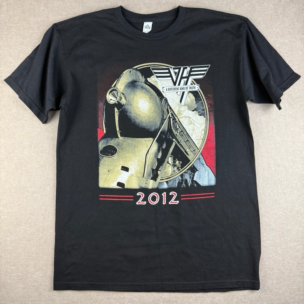 Van Halen Shirt Men M  Black 2012 Tour A Different Kind of‎ Truth Train Graphic